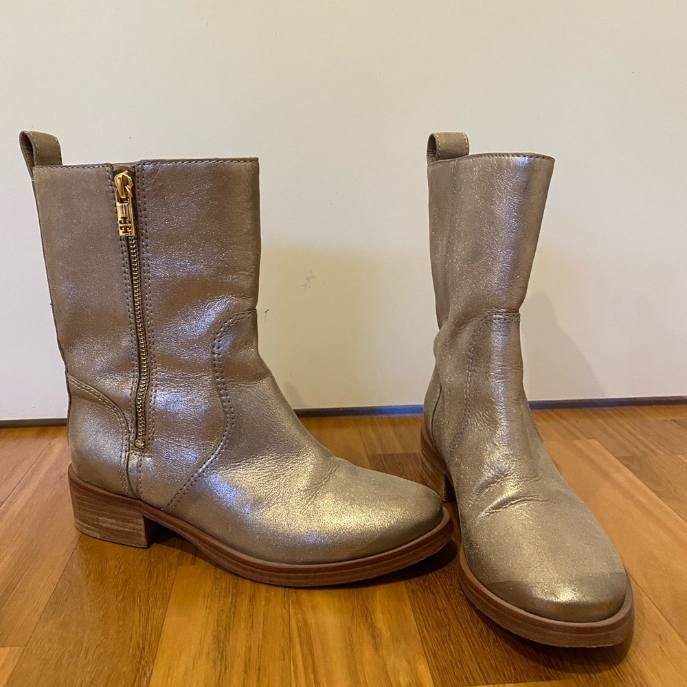 Tory Burch Suede & Leather Boots